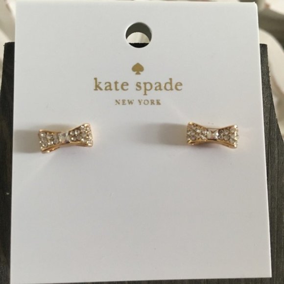 Kate Spade Pave Bow Goldtone. 💎 FINAL PRICE !!! SALE - Picture 2 of 5